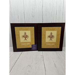 2 Hallmark Family Recipe Binders Books 3 Ring 9" x 8" Pineapple Cookbook Blank